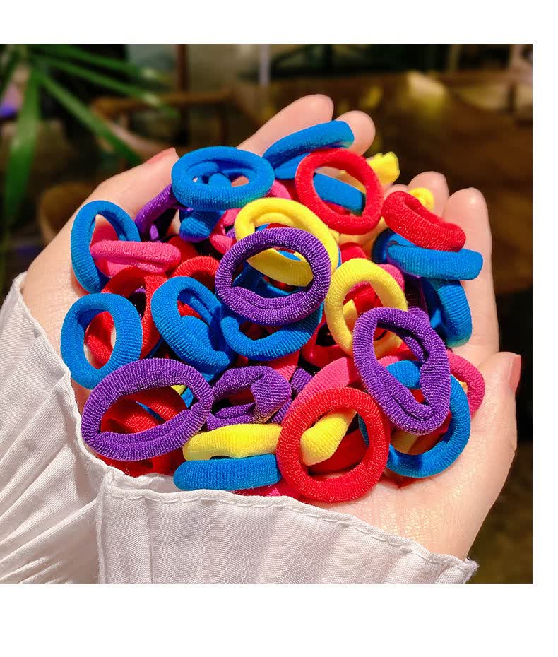 欧妃尚 韩国扎头发橡皮筋发圈可爱头绳发饰不伤发女童宝宝幼儿小皮筋