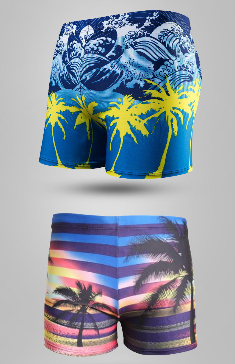 泳裤男平角泳裤大码防尴尬泡温泉短裤五分休闲沙滩裤可下水游泳裤头