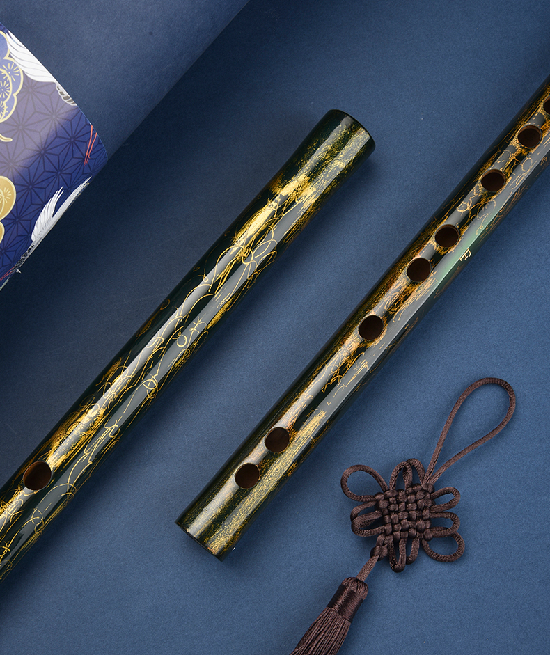 高档筠屹彩色大漆笛子专业演奏竹笛十大品牌高级乐器高端苦竹精品横笛