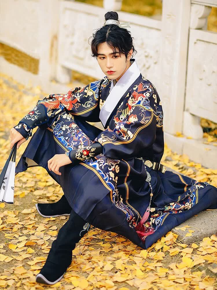 锦衣卫飞鱼服男明制汉服男锦衣卫服绣春刀蟒袍侍卫秋冬古装女中国风