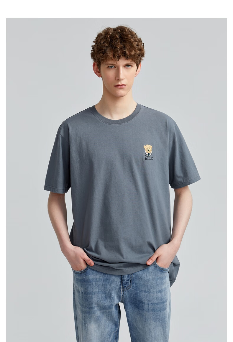 teenieweenie小熊男装2022年春季新款t恤 白色 175【图片 价格 品牌