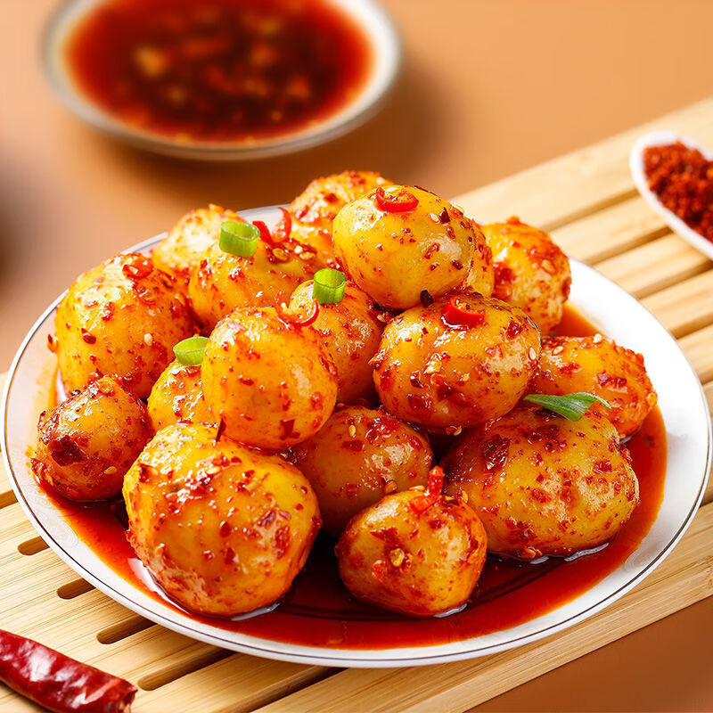 永一香辣小土豆 四川休闲小吃烧烤独立包装开袋即食食 圆小土豆香辣味