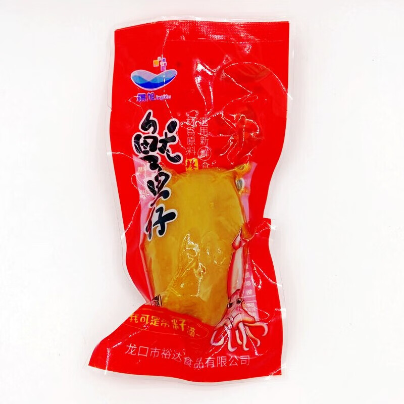 山东烟台景旭带籽鱿鱼仔500g即食海鲜墨鱼籽乌散装零食软烤 半籽麻辣