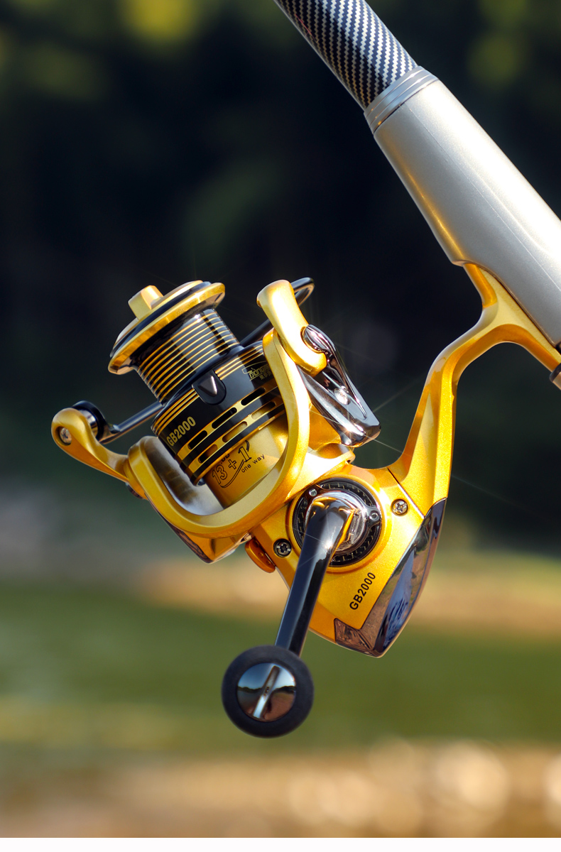 纺车轮 全金属 鱼轮路亚渔轮海竿专用远投鱼线轮无间隙海杆仿车轮