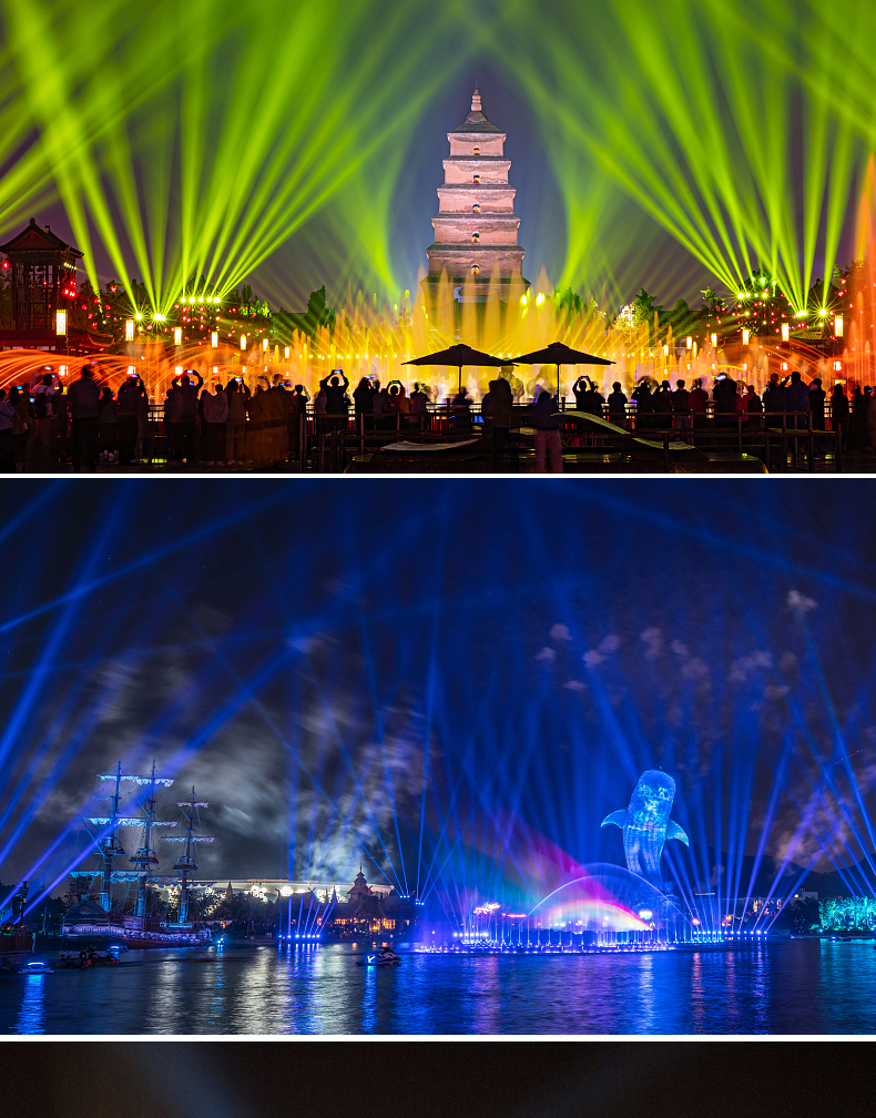 杰亚森 空中玫瑰探照灯强光户外防水亮化工程专用远程照射灯5000w超亮