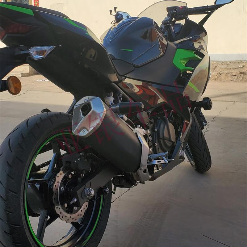 mowok适用川崎z400忍者ninja400改装排气管加长防摔球保护保险杠ninja