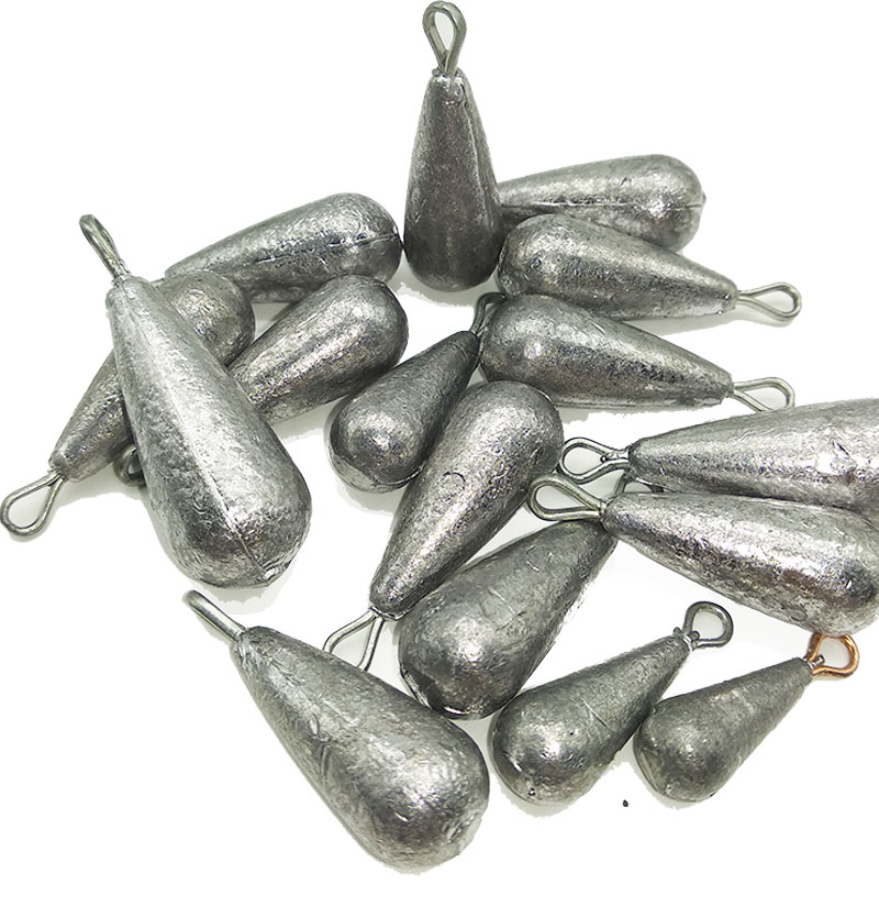 钓鱼用品 配件串钩铅坠 铅坠批发垂钓防挂底铅坠 远投 10克(20枚)