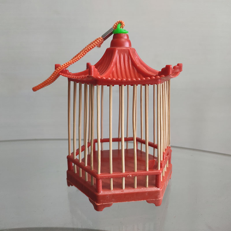 有机玻璃鸣虫蝈蝈笼子架竹制葫芦压叫罐木纯手工蚂蚱蛐蛐笼 金玉满堂