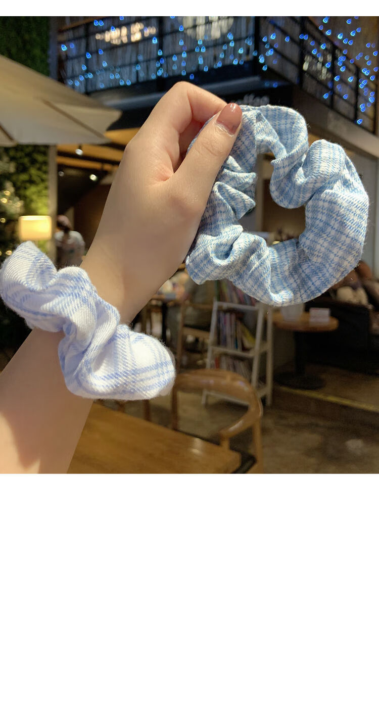 奶油系少女大肠发圈bm肥肠圈甜美头绳简约韩国扎丸子头发饰发圈芭珀丽