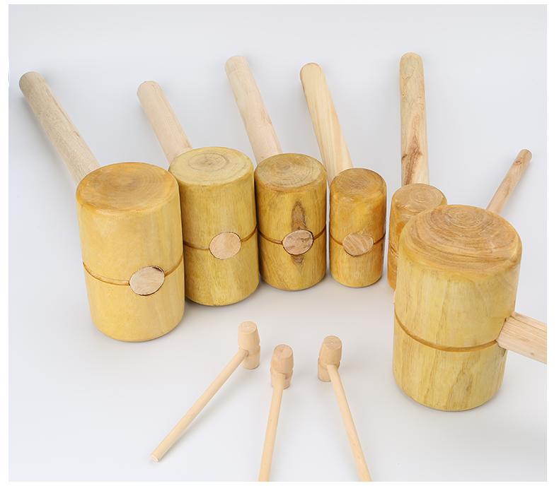 木锤小木锤圆头木锤子木工实木木槌家用木榔头手工木头锤敲击工具