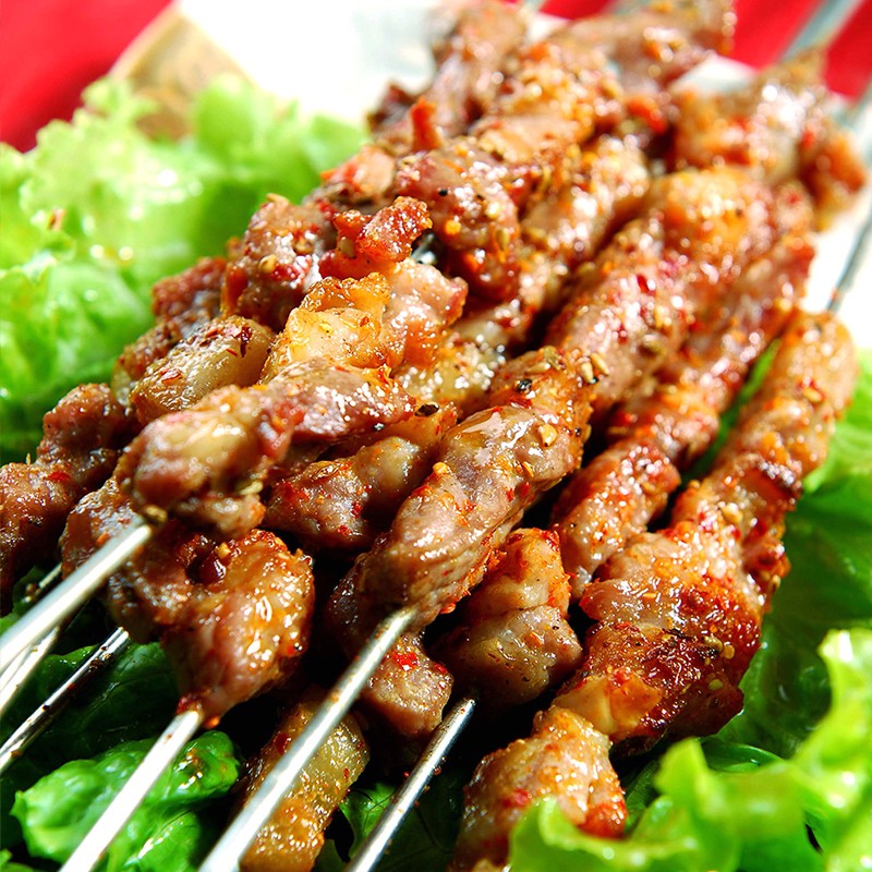 维桑 新鲜羊肉串 山羊肉烤串 20g*60串 羊肉筋串 小金烤肉烧烤食材