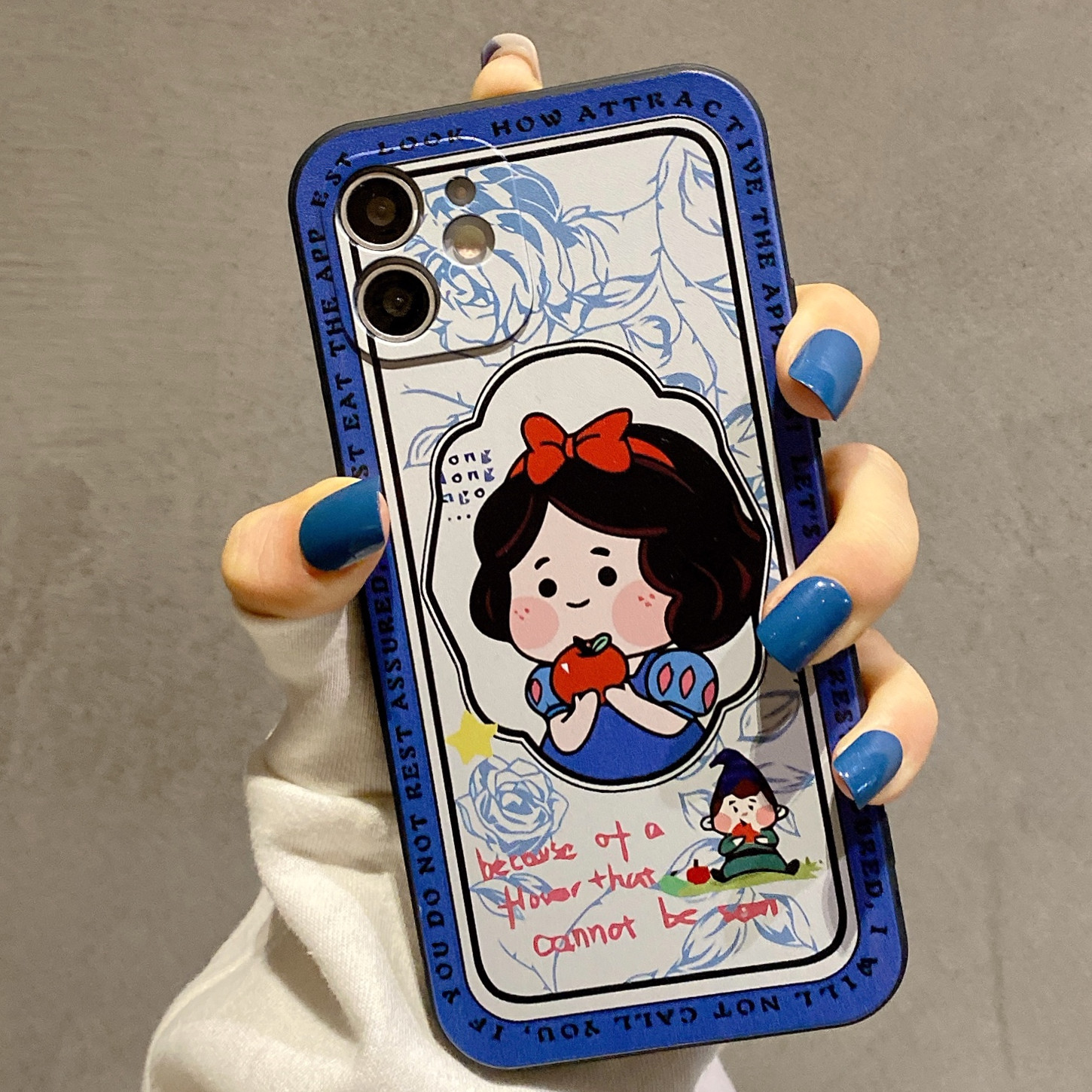 qadjg卡通可爱在逃公主适用苹果13promax手机壳液态13mini硅胶iphone