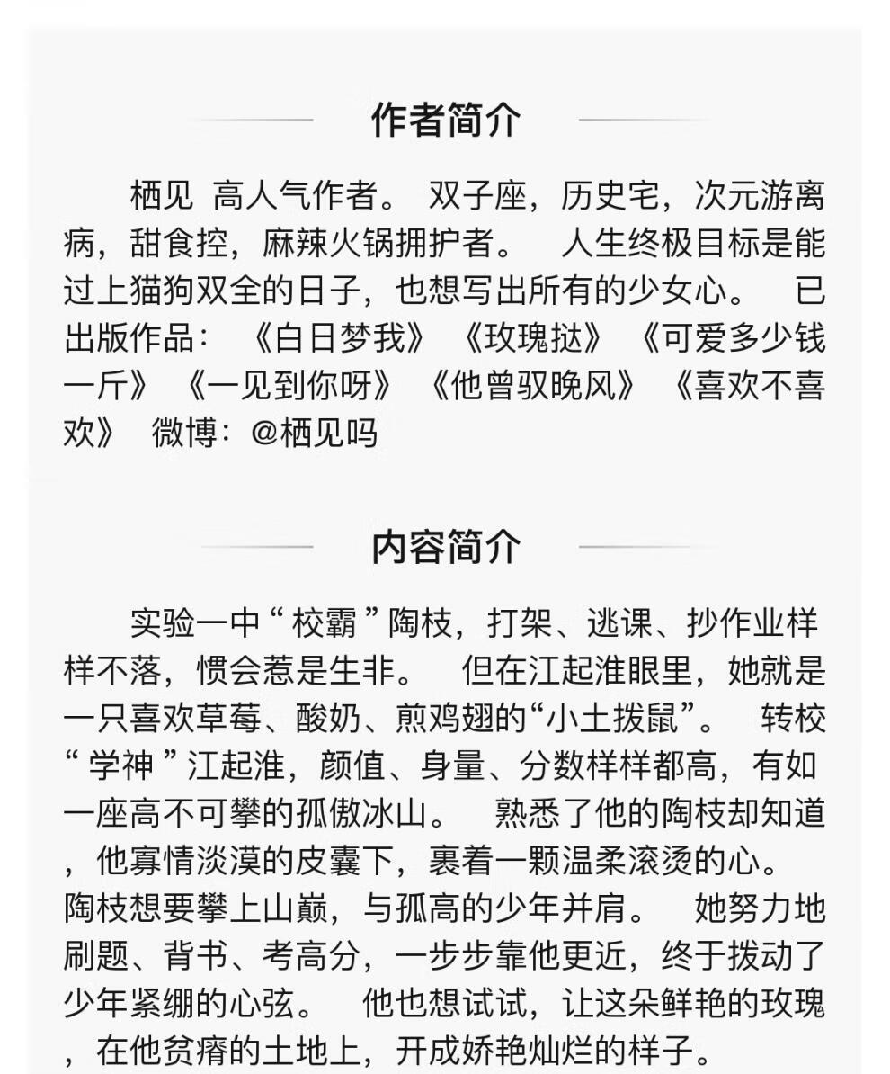 《印签版 桃枝气泡 人气作家栖见继白日梦我后高甜校园力作实体书 桃