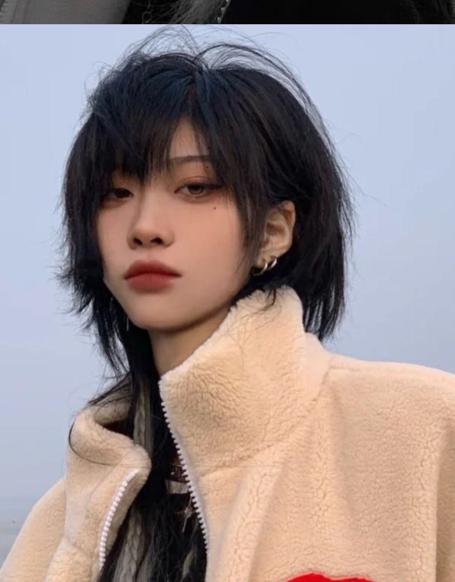 天使丝丝狼尾头假发男短发全头套式鲻鱼头万用网红男生武士头假发套女