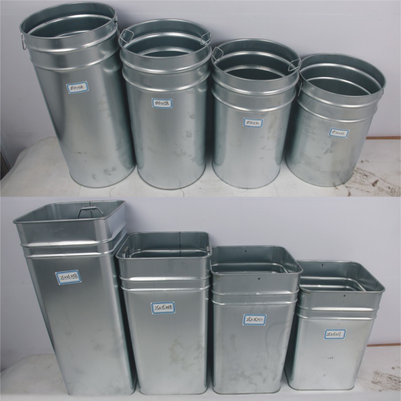 户外垃圾桶内胆内桶垃圾箱果皮箱内胆方形圆形d形不锈钢镀锌方形