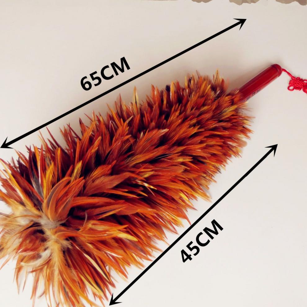 【电子发票】鸡毛扫 鸡毛掸子 真鸡毛 可水洗家用伸缩不掉毛打扫墙壁