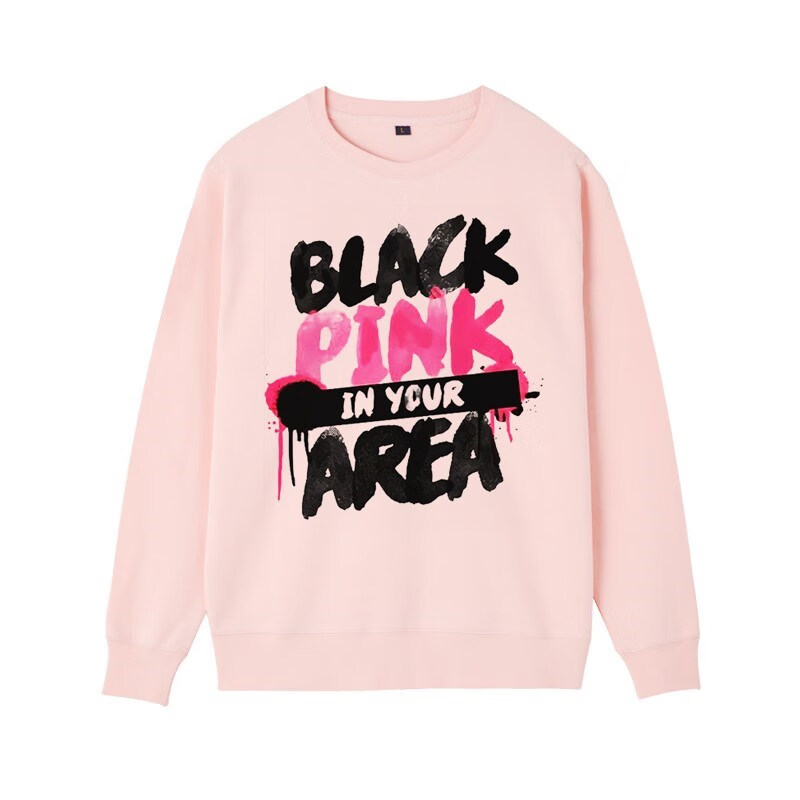 旗舰潮牌韩国女团blackpink打歌歌迷应援衣服印花春秋圆领长袖t恤男女