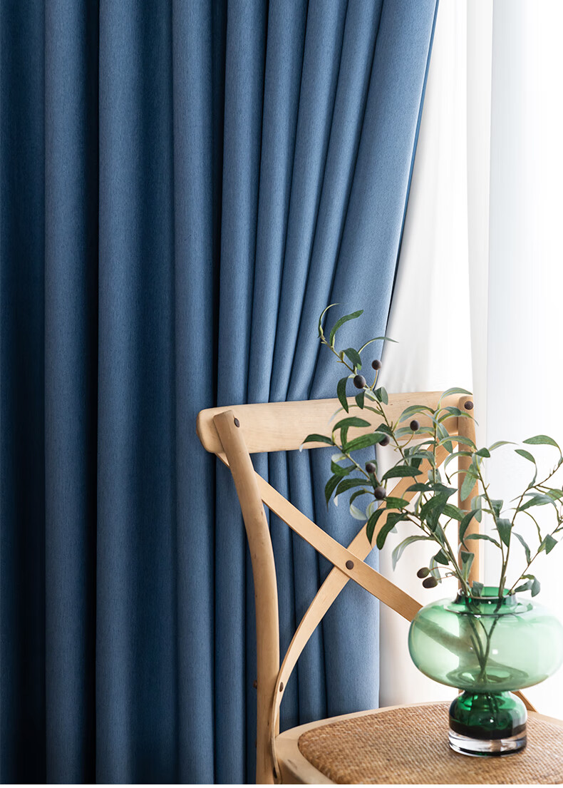 罗莱窗帘法拉绒遮光厚窗帘客厅高档大气全遮光2020年新款流行挂钩北欧