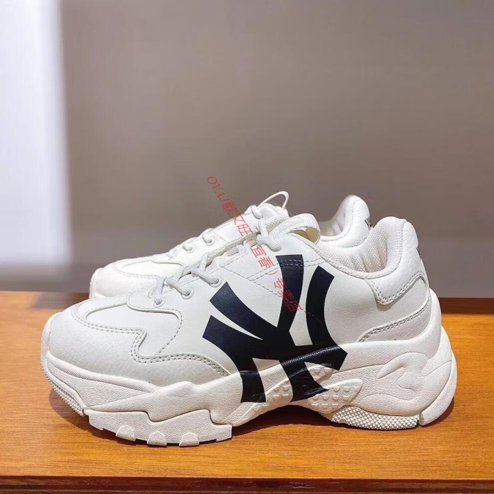 txs mlb ny官方 ny复古休闲老爹鞋男女同款ins风厚底增高鞋 h仓/3ash