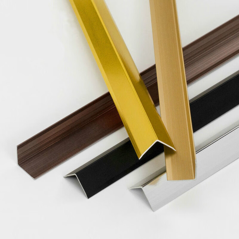 铝合金l型条墙上装饰防撞条墙角保护条防撞条包边条封边条护角条拉丝