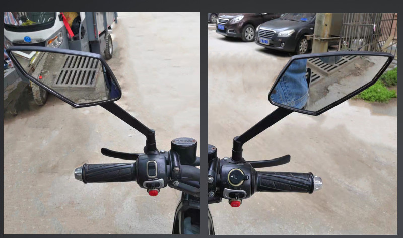 适用于台铃电动车后视镜摩托车反光镜电瓶车原装后视镜菱形倒车镜