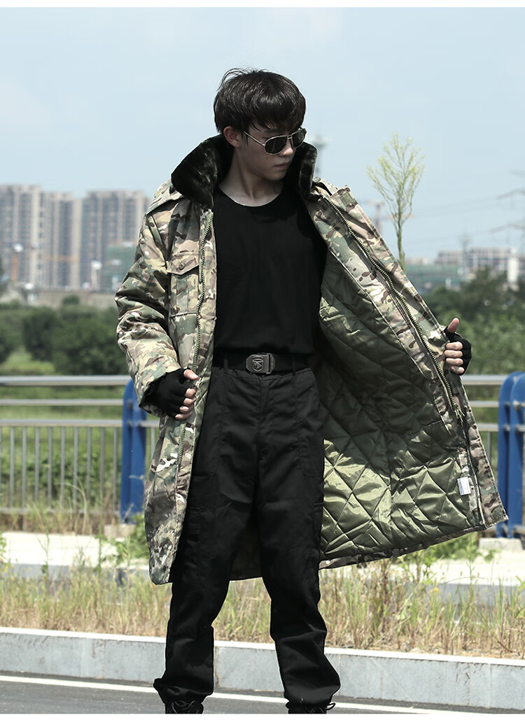 特战服装军棉袄迷彩军棉大衣男冬季加厚长款东北大衣保安冷库棉袄劳保