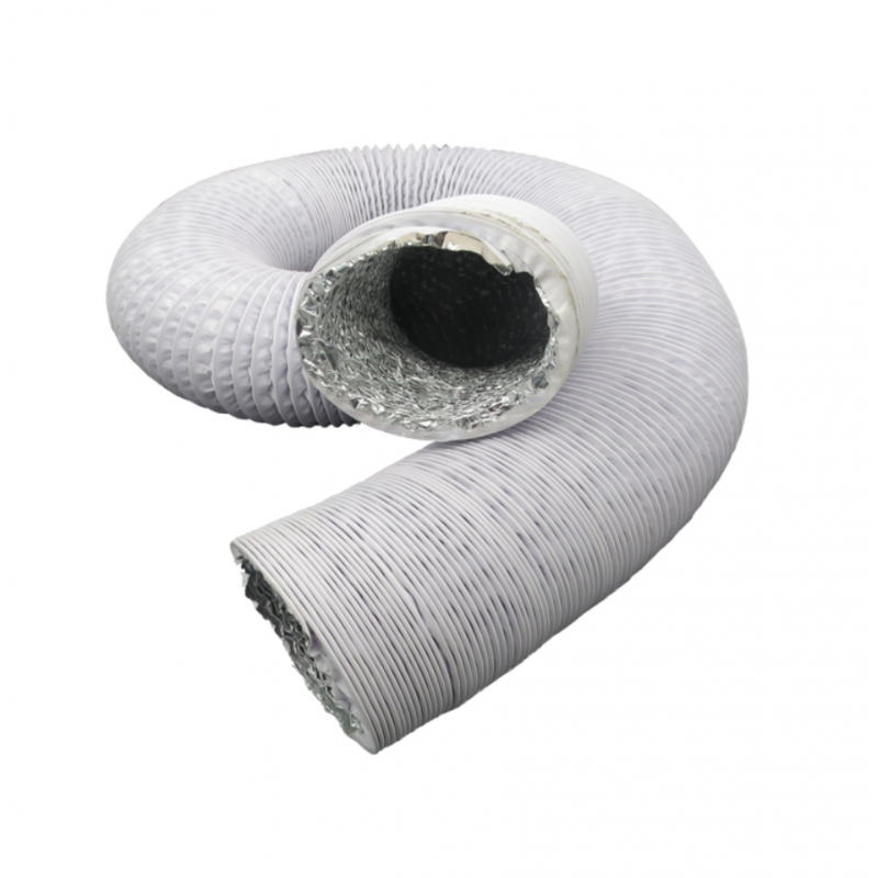 pvc铝箔复合软管新风通风管道100/150/200/250mm双层铝箔风管 dn200mm