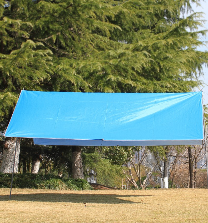 海岩户外牛津布凉棚雨棚露营钓鱼防雨涂银防晒遮阳棚自驾游天幕帐篷