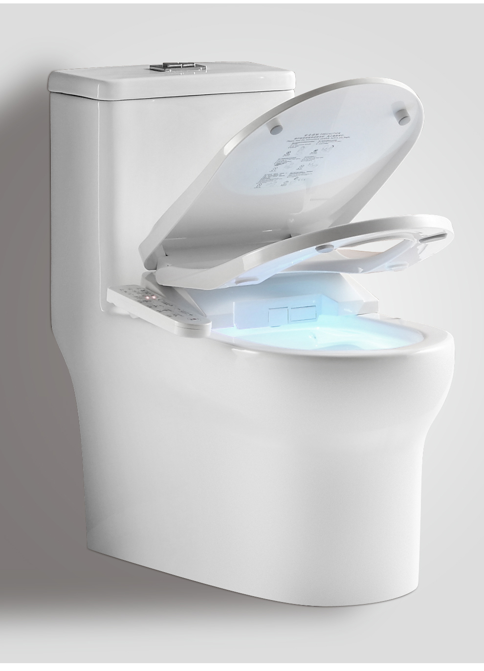 enzo智能马桶盖 多功能即热智能烘干加热 自动冲水坐便器盖 eb-2028 v