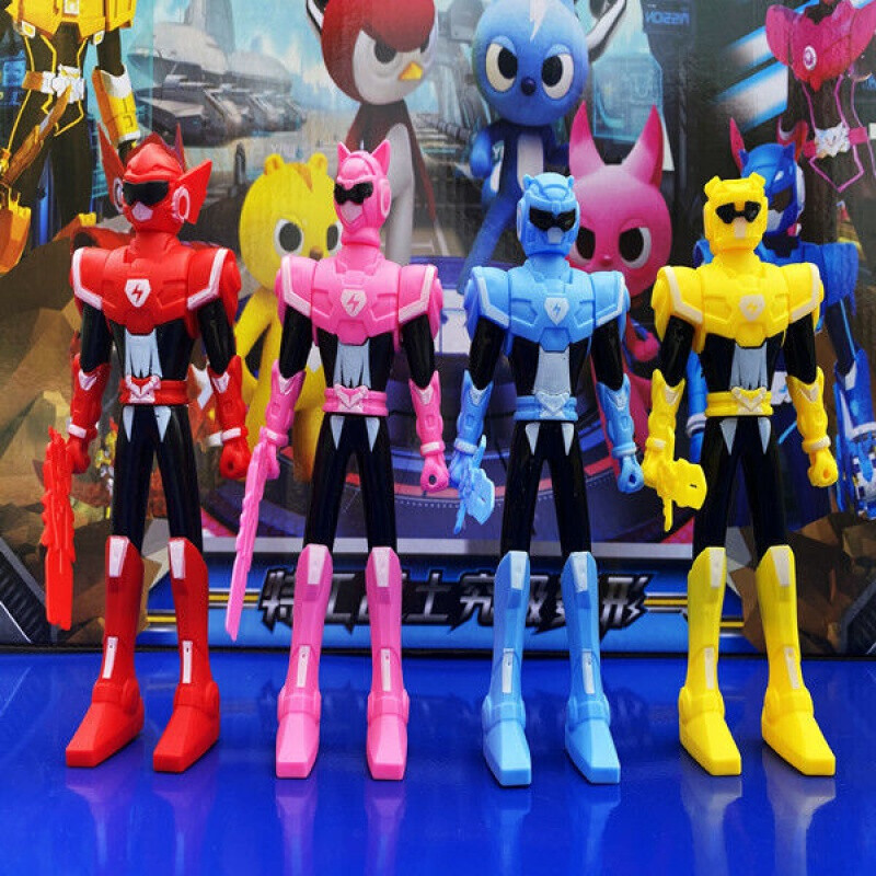 迷你特工队玩具套装儿童塞米战警米米特攻队x机器人光之枪男孩大号