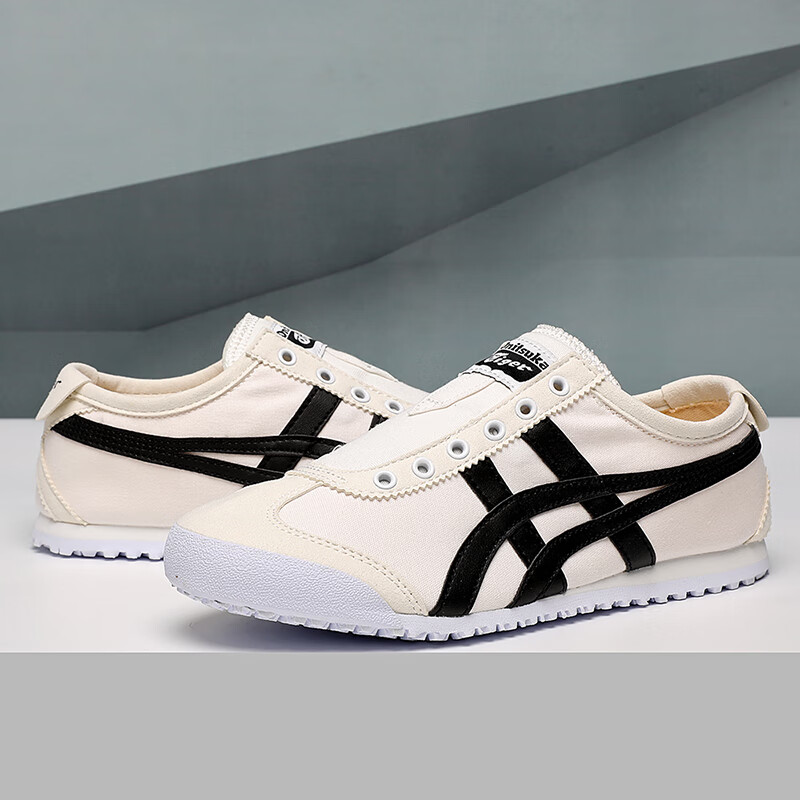 泰格男鞋店男鞋亚瑟虎女鞋一脚蹬懒人帆布小白鞋泰格阿甘鞋 一脚蹬米