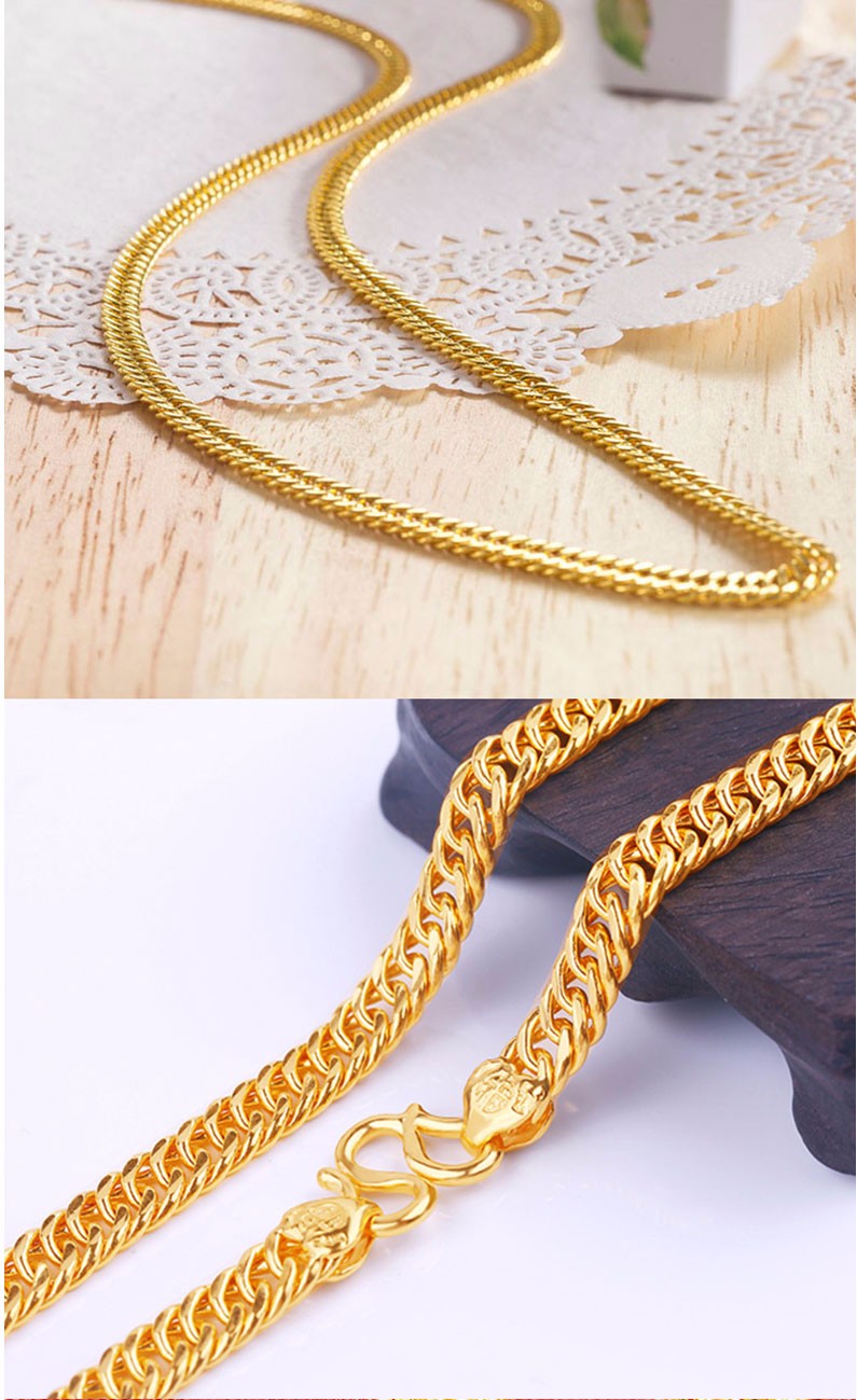 马鞭黄金项链男款999足金土豪老板黄金项链显大显粗马鞭项链实心结实