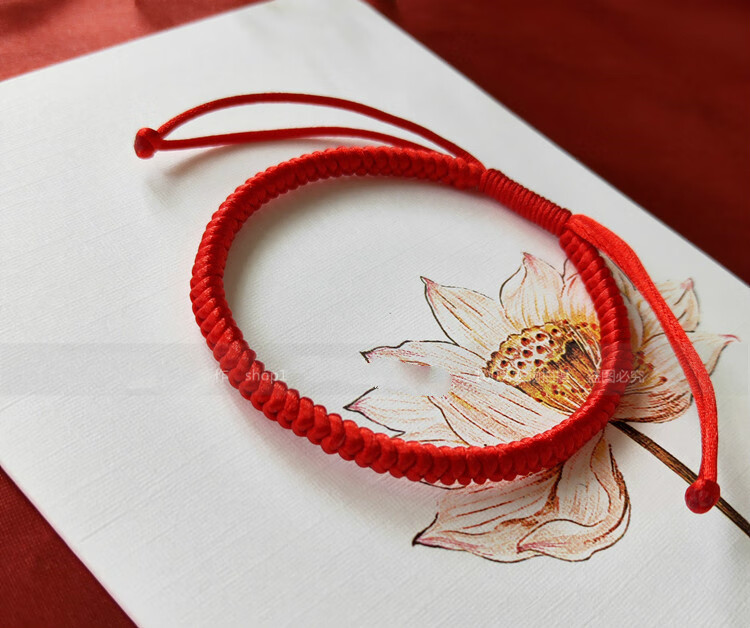 肖战同款红绳九乘金刚结平安绳简约手链手绳可调节 女款(手围14-16cm)