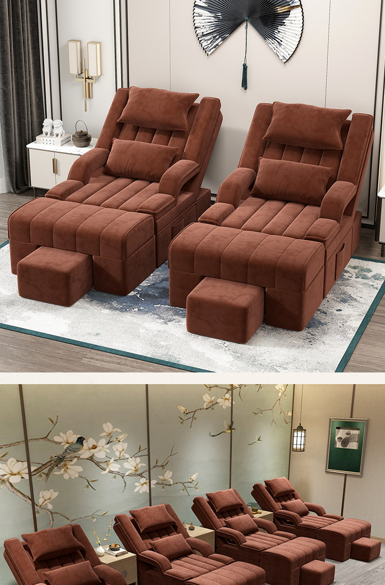 足疗按摩床电动足浴沙发躺椅美甲美睫椅子足疗店按摩沙发椅足浴床无