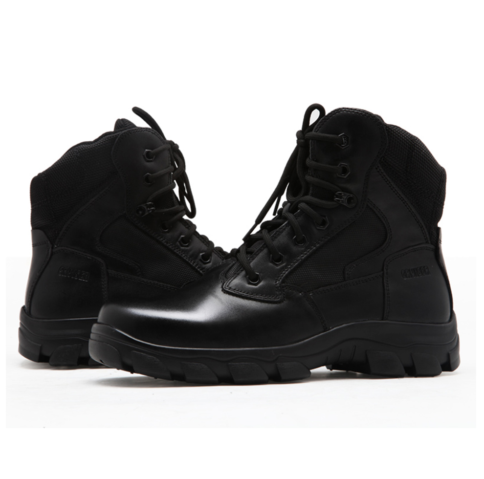3513巡洋舰作战靴霸气男靴户外军皮靴男黑色靴春秋新款9558c毛靴38