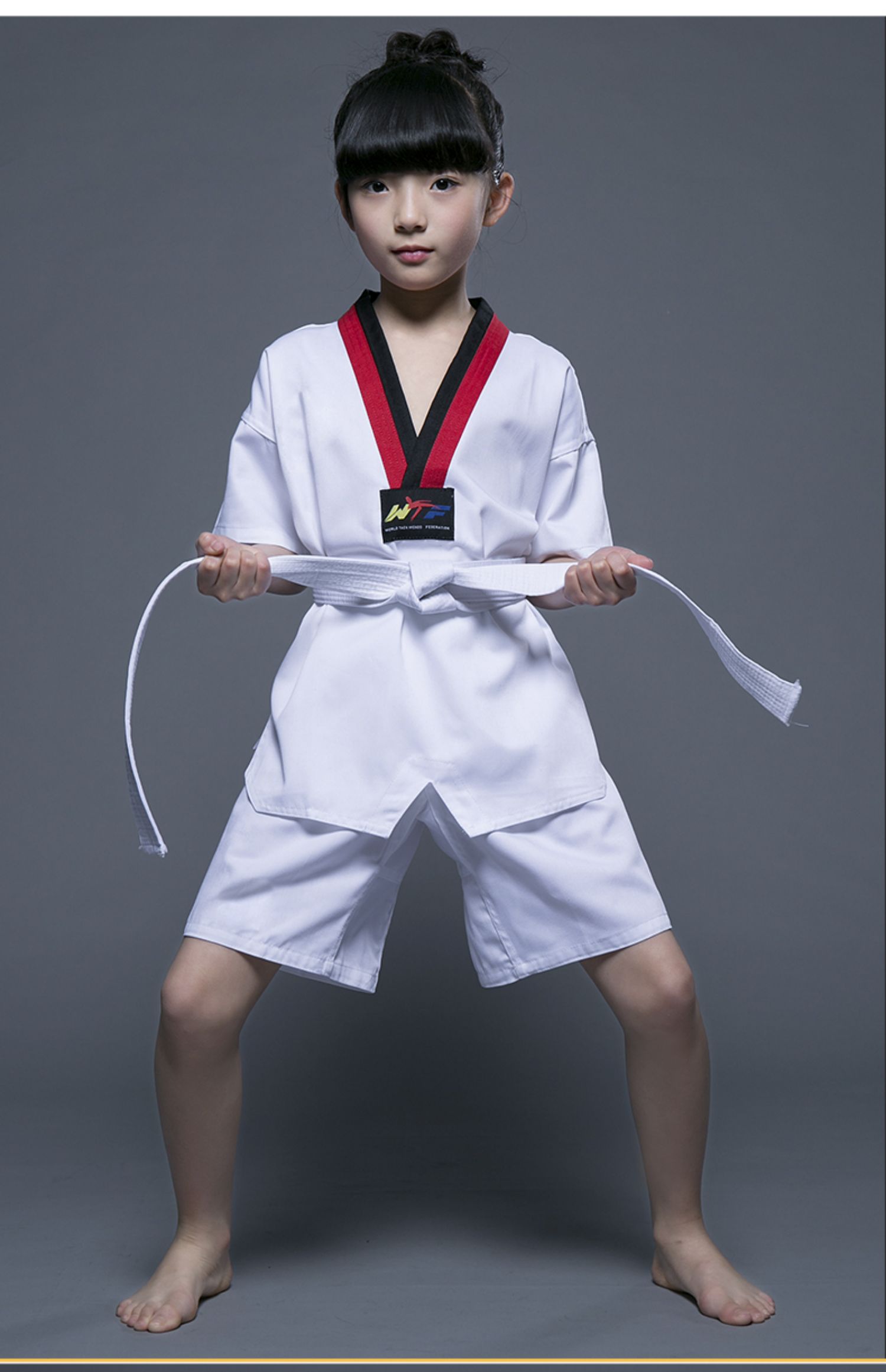 跆拳道服装儿童训练服初学成年人大学生男女长袖短袖道服定制 批量可
