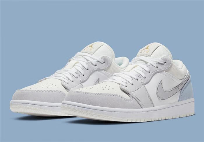 air 喬1 low aj1 paris巴黎低幫麂皮米白淺灰倒鉤男鞋cv3043-100 cv