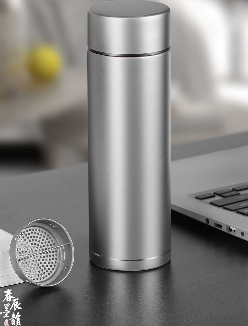 春墨辰韵 纯钛保温杯男女钛水杯男士双层高端礼品商务大容量茶杯子