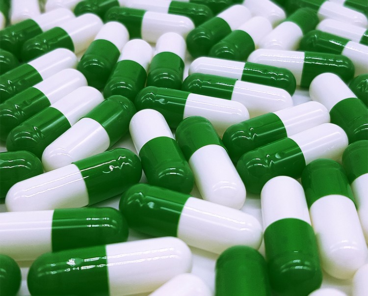 胶囊壳药粉空胶囊外壳皮膜常用型号规格多色0号蓝白1000粒分体袋装