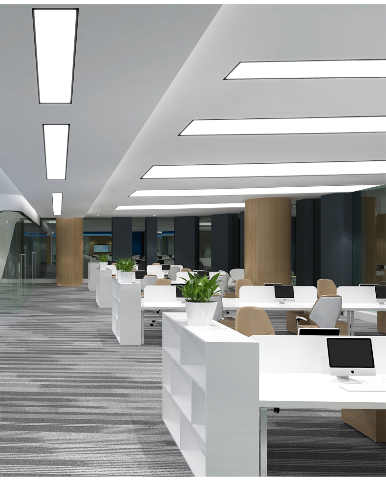 欧普 侍办公室嵌入式led灯长条 长方形暗装过道走廊石膏板吊顶平板灯