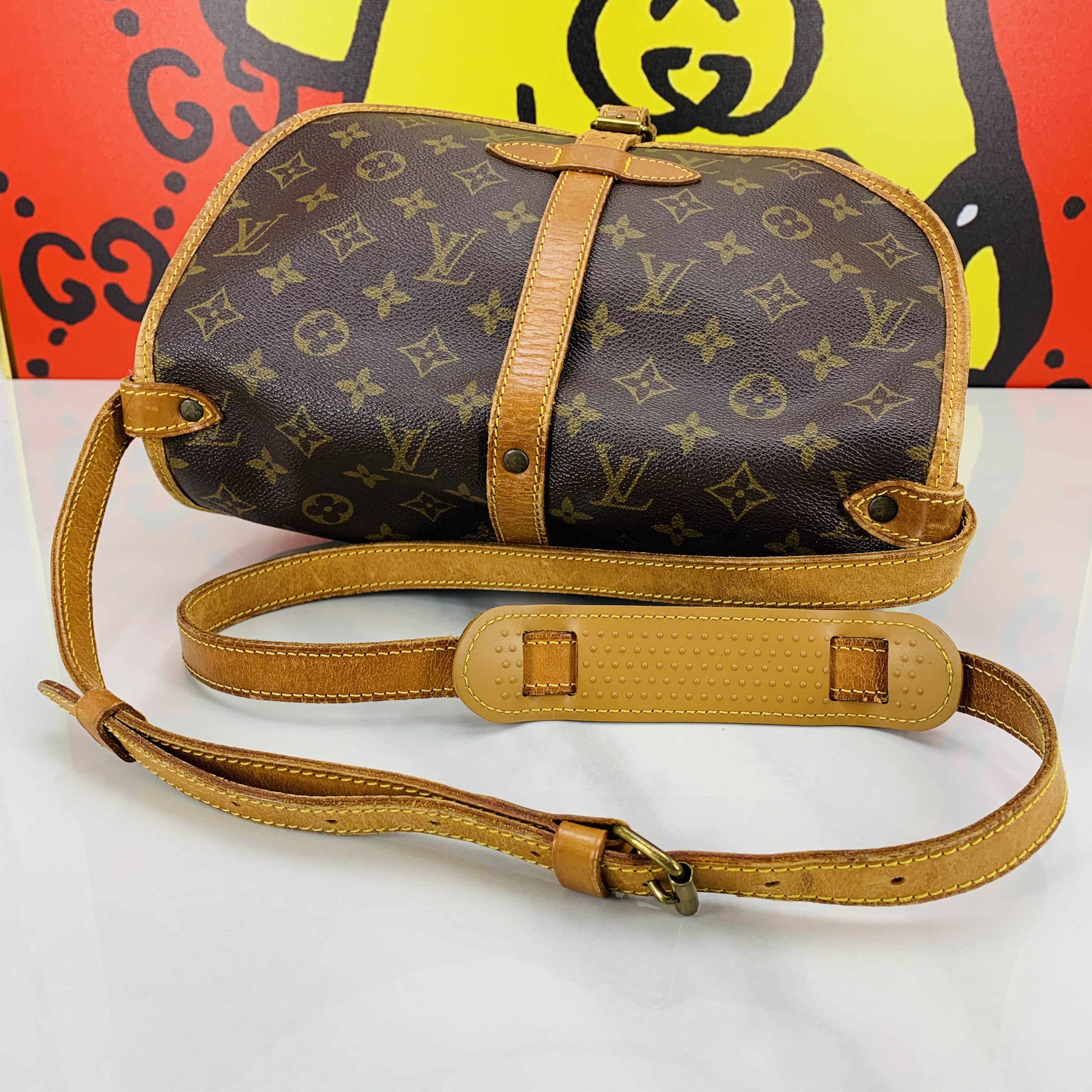 【二手85新】路易威登lv 老花 双子星小号 单肩斜挎包中古vintage复古