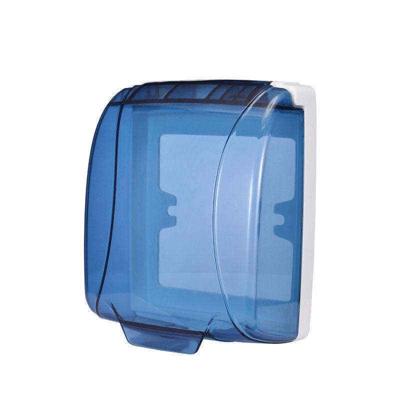 透明防水盒通用塑料壳保护开关插座86型防溅盒蓝色防水盖防水盒罩