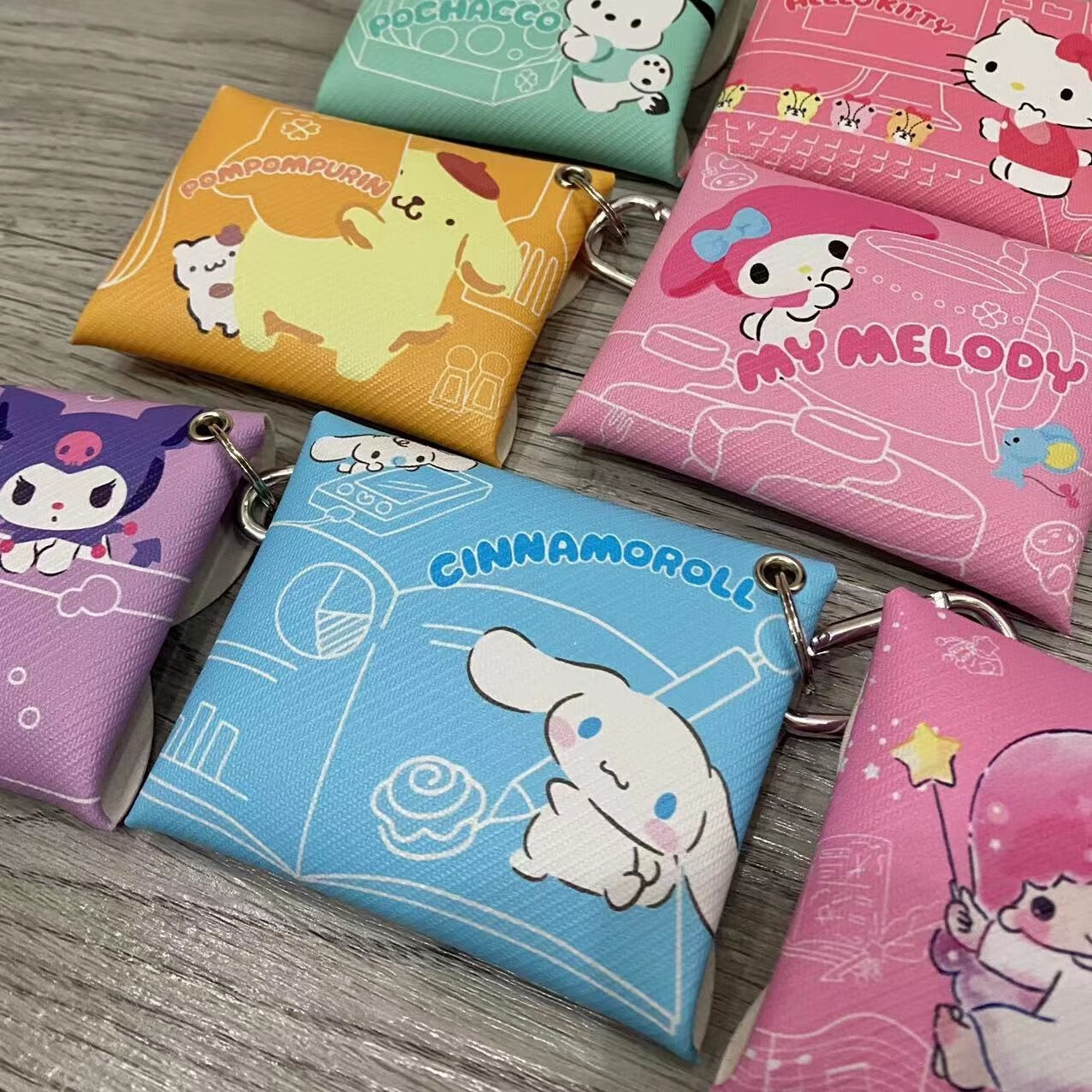 可爱创意零钱包银行卡公交卡门禁卡收纳包 少女心随身短款小包包 堆堆