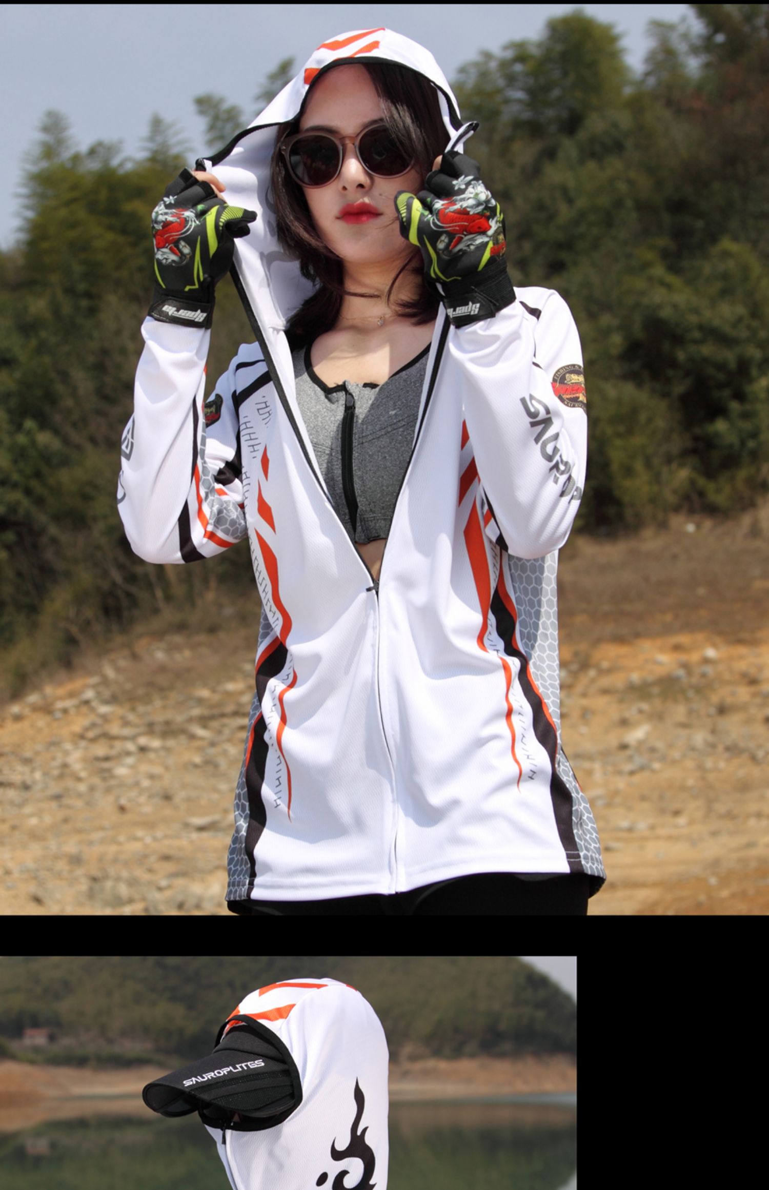 钓鱼服防晒服男款夏季透气冰丝服装男户外运动速干防蚊衣女防晒衣