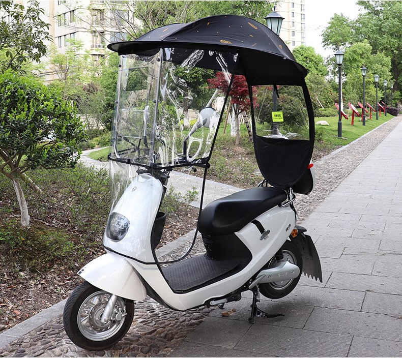 适用于雅迪电动车t5冠能版 电动电瓶车雨棚篷新款挡风罩防晒防雨遮阳