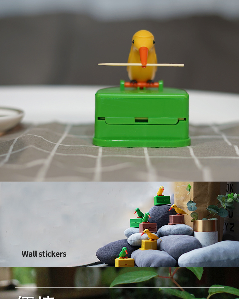 60小米(m15i)生态通用卡通小鸟牙签盒优米网红新款智能可爱小鸟