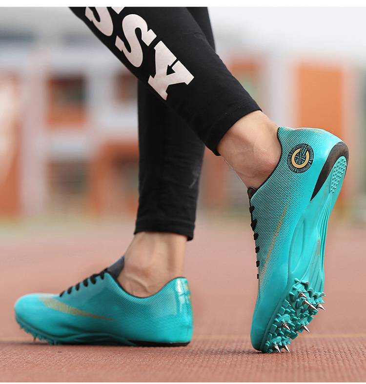 跳鞋三级跳加分提速钉鞋田径短跑男女子体考四项三级跳远跳高训练鸳鸯