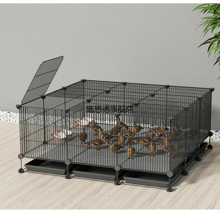 养柯尔鸭的笼子小鸭家用商特大号鸡鸭鹅殖笼宠物科尔鸭小鸭子黑3列2层