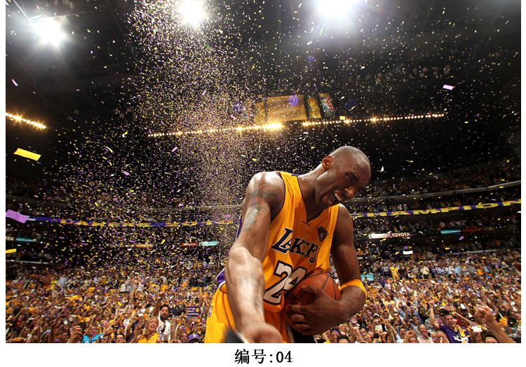 nba篮球 kobe湖人詹姆斯海报 卧室墙贴学生宿舍 藕色 14 28x42/背胶买