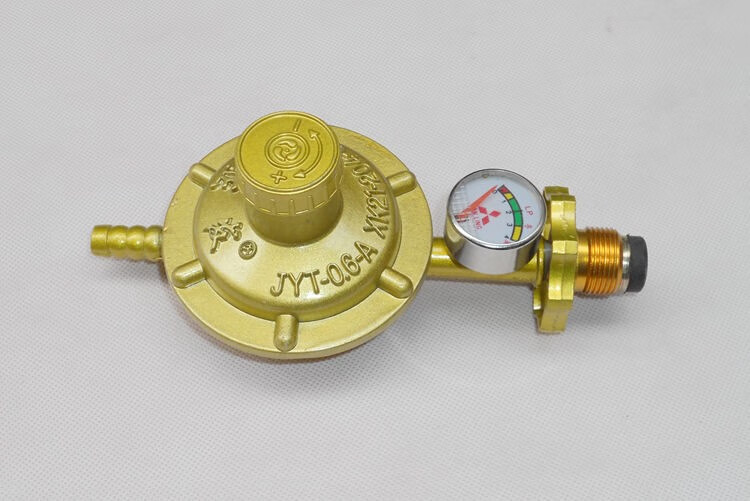 6家用燃气灶煤气阀燃气阀煤气罐调压器可带管子 商用猛火高压中压阀不